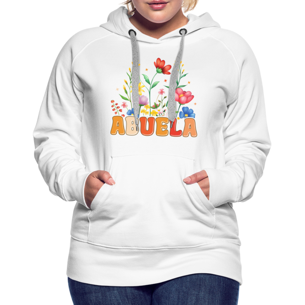 Abuela Women’s Premium Hoodie - white