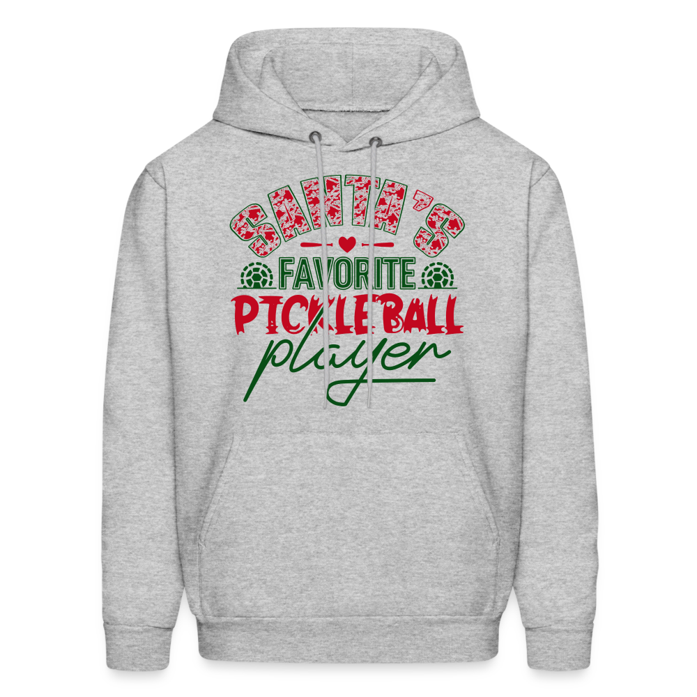 Santa's Favorite Pickleball Player Hoodie - heather gray