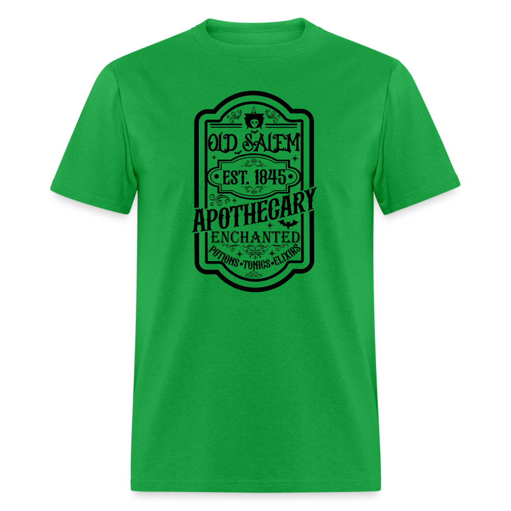 Old Salem Enchanted Apothecary T-Shirt (Halloween) - bright green