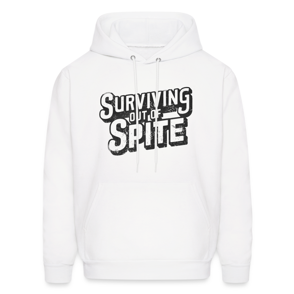 Surviving Out Of Spite Hoodie - white