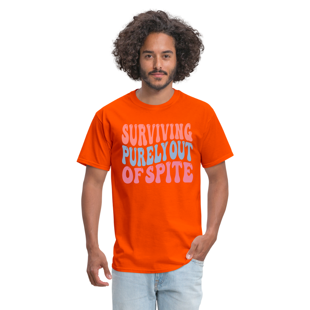 Surviving Purely Out Of Spite T-Shirt - orange