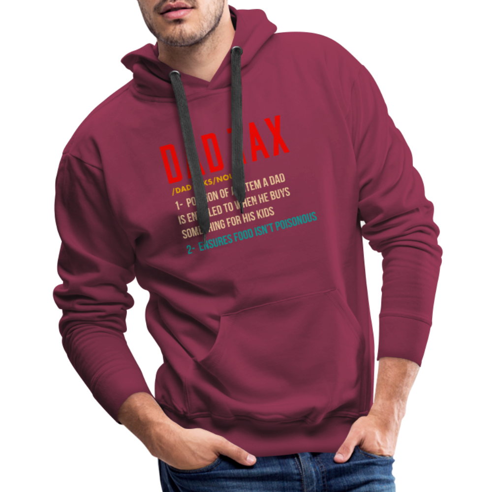 Definition of Dad Tax Premium Hoodie - burgundy