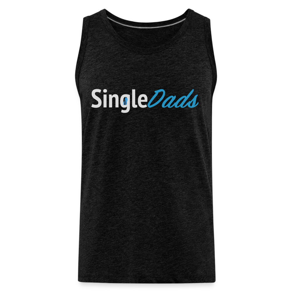 SingleDads Men’s Premium Tank Top - charcoal grey