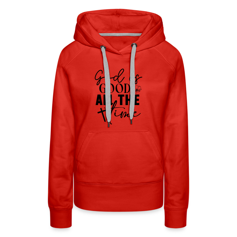 God is Good All The Time Women’s Premium Hoodie - red