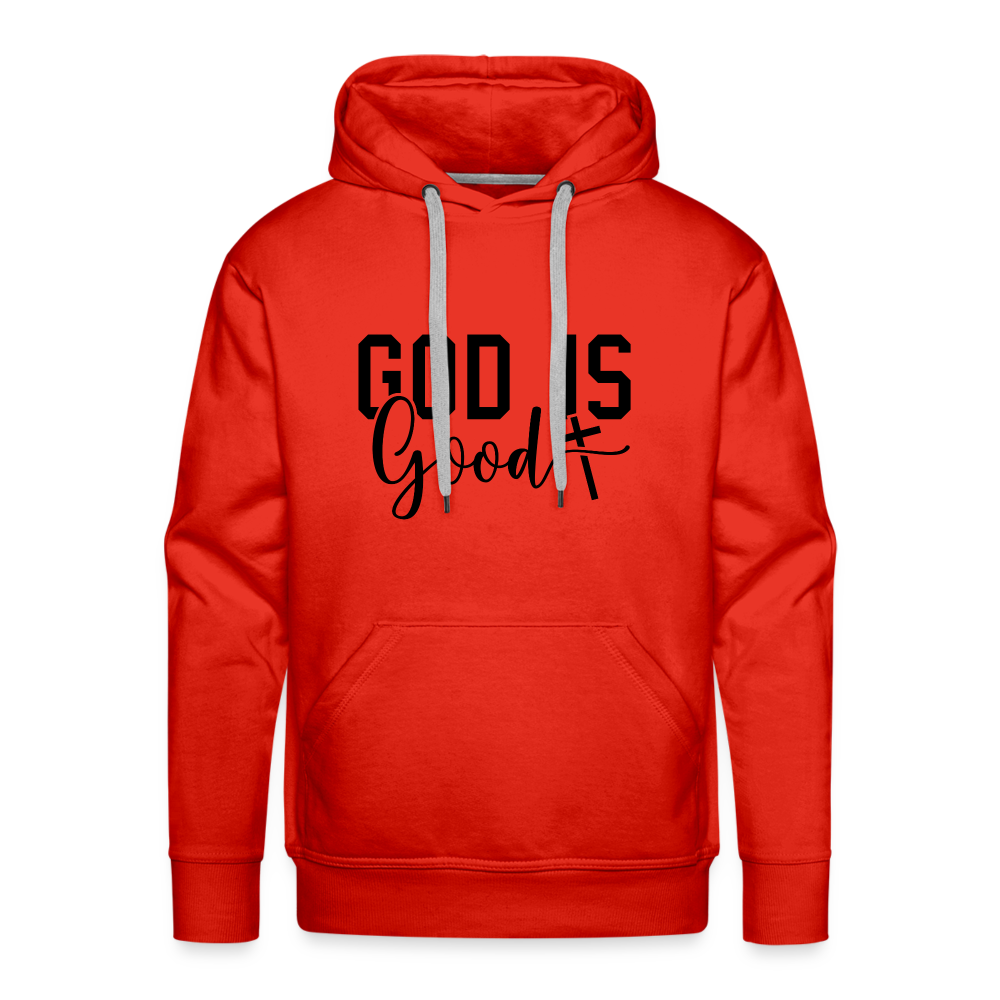 God is Good Men’s Premium Hoodie - red