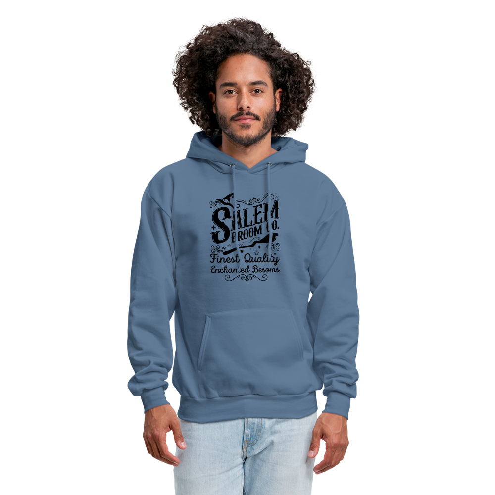 Salem Broom Co Finest Quality Enchanted Besoms Hoodie (Halloween) - denim blue