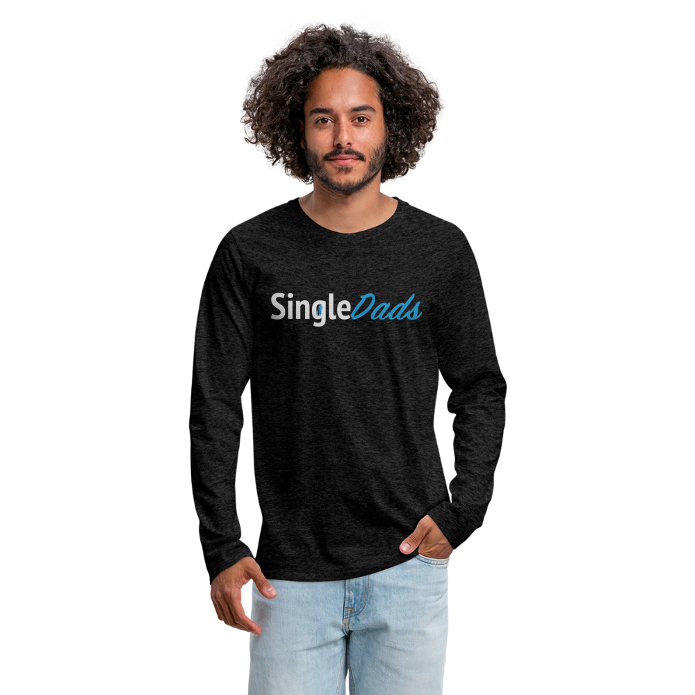 SingleDads Men's Premium Long Sleeve T-Shirt - charcoal grey