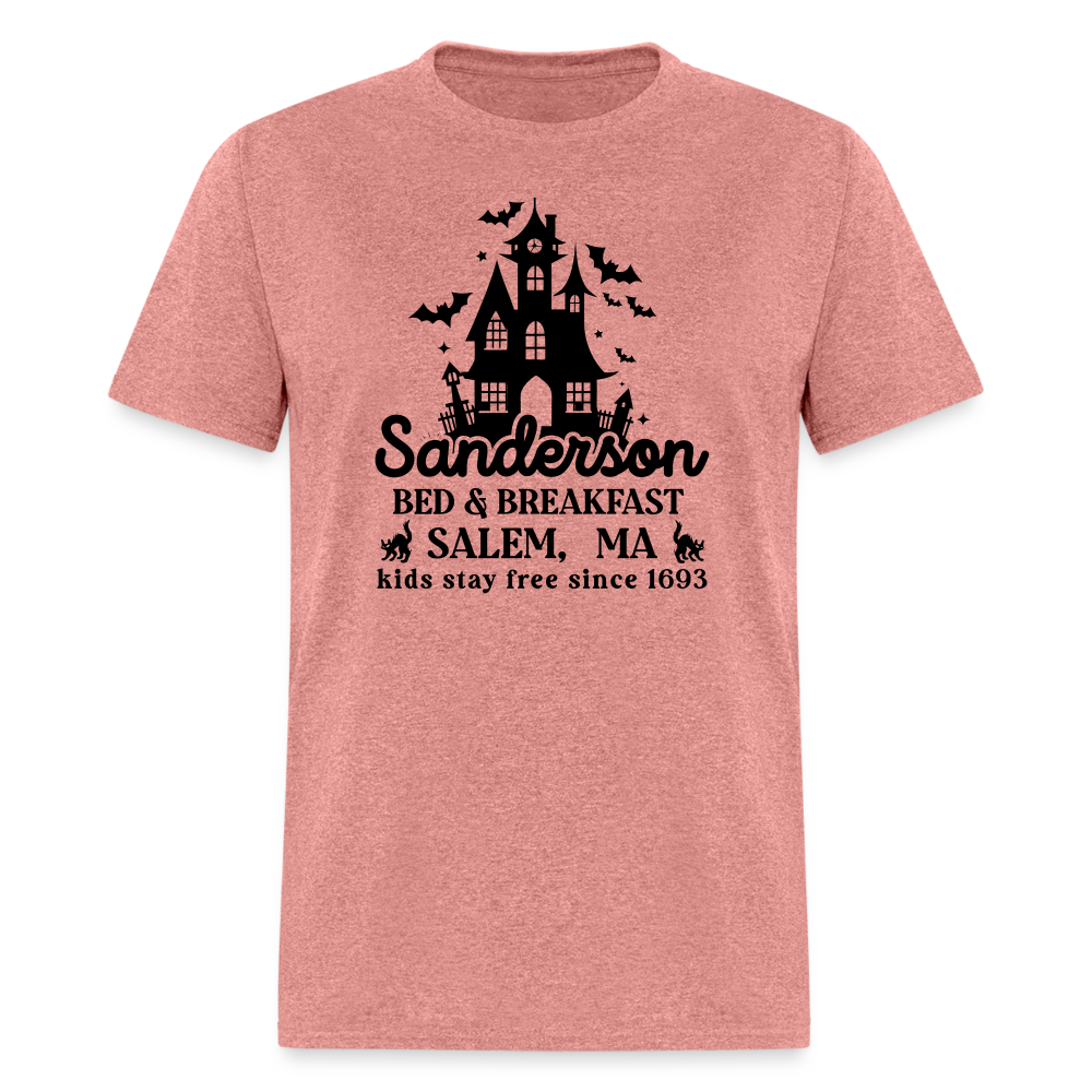 Sanderson Bed & Breakfast Salem MA T-Shirt (Halloween) - heather mauve