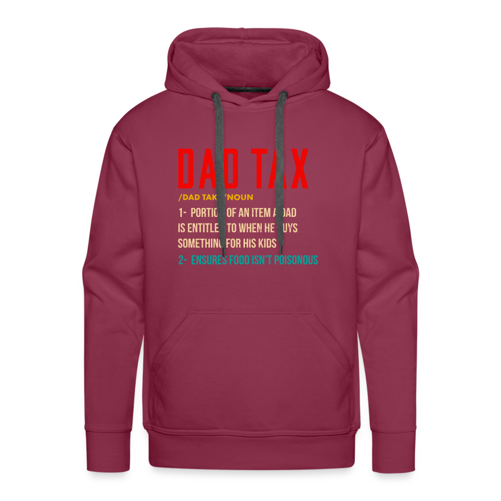 Definition of Dad Tax Premium Hoodie - burgundy