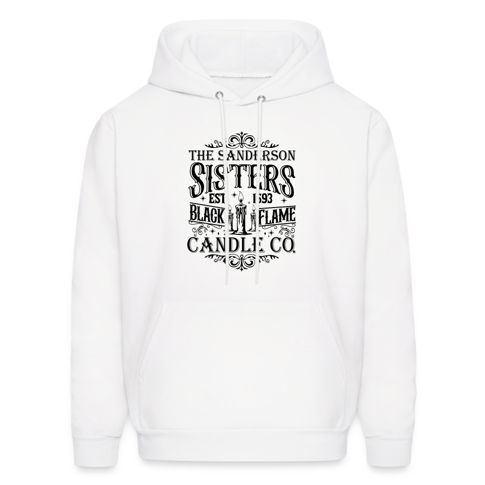 The Sanderson Sisters Black Flame Candle Co Hoodie - white