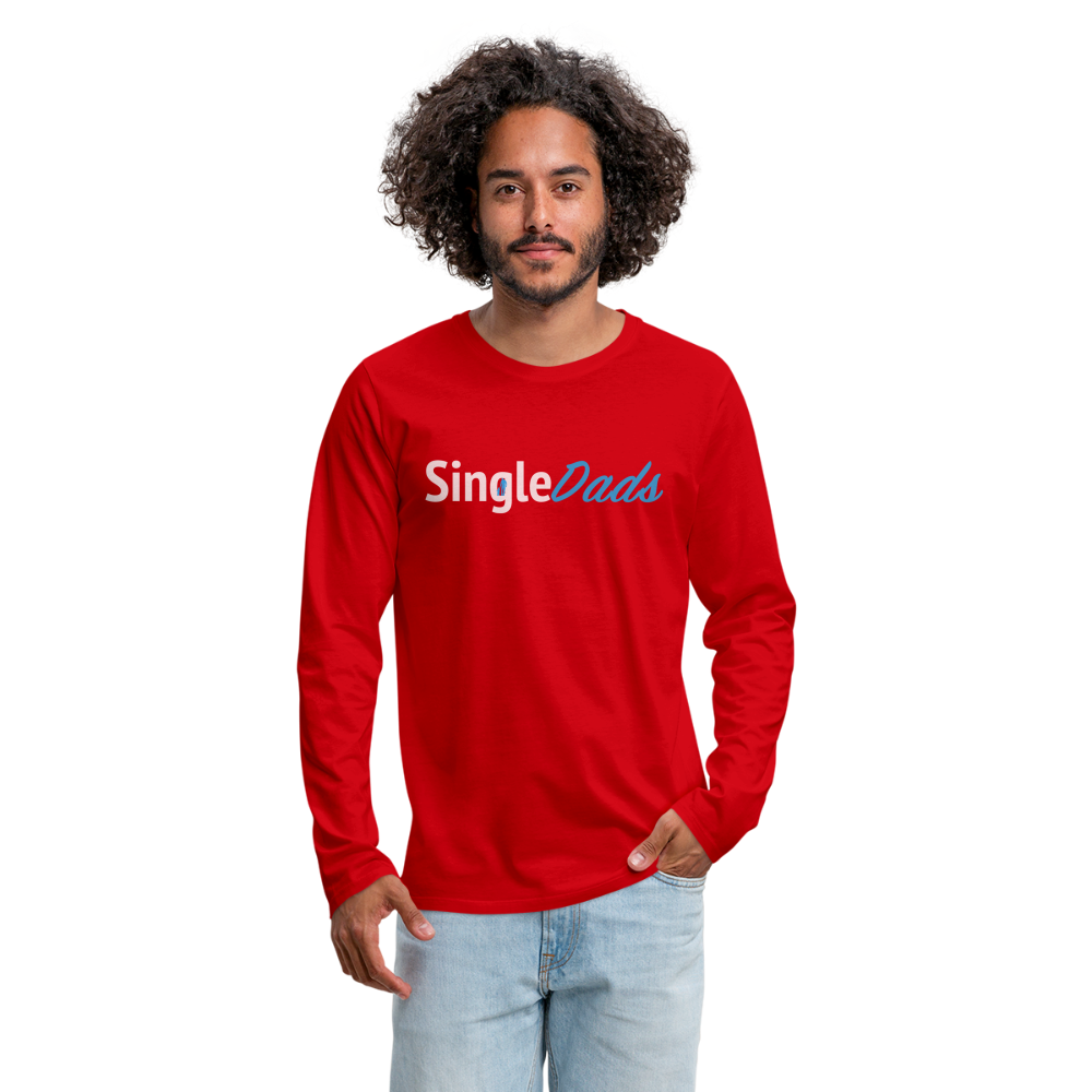 SingleDads Men's Premium Long Sleeve T-Shirt - red