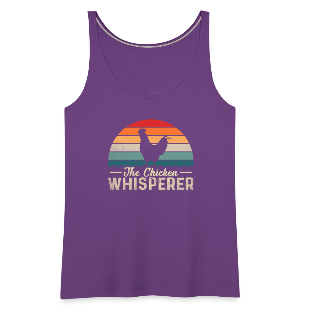 The Chicken Whisperer Women’s Premium Tank Top - purple