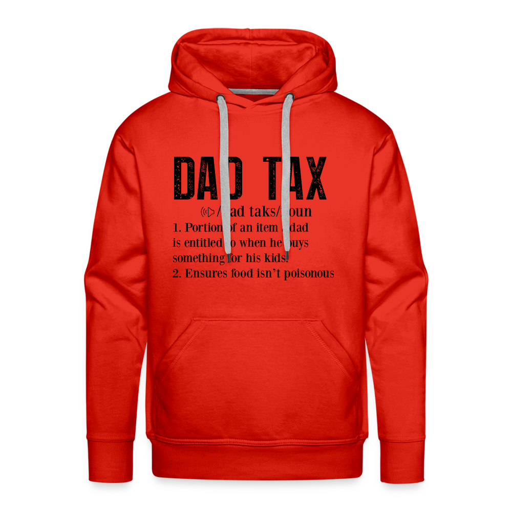 Dad Tax Definition Premium Hoodie - red