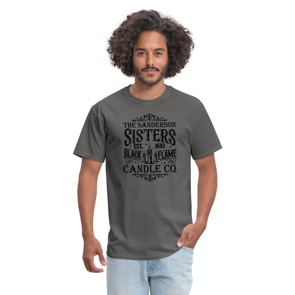 The Sanderson Sisters Black Flame Candle Co T-Shirt - charcoal