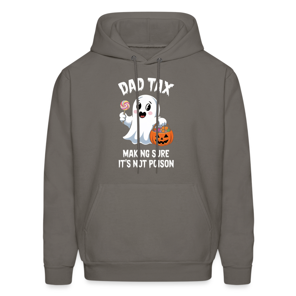 Dad Tax Making Sure It's Not Poison (Halloween Ghost) Hoodie - asphalt gray