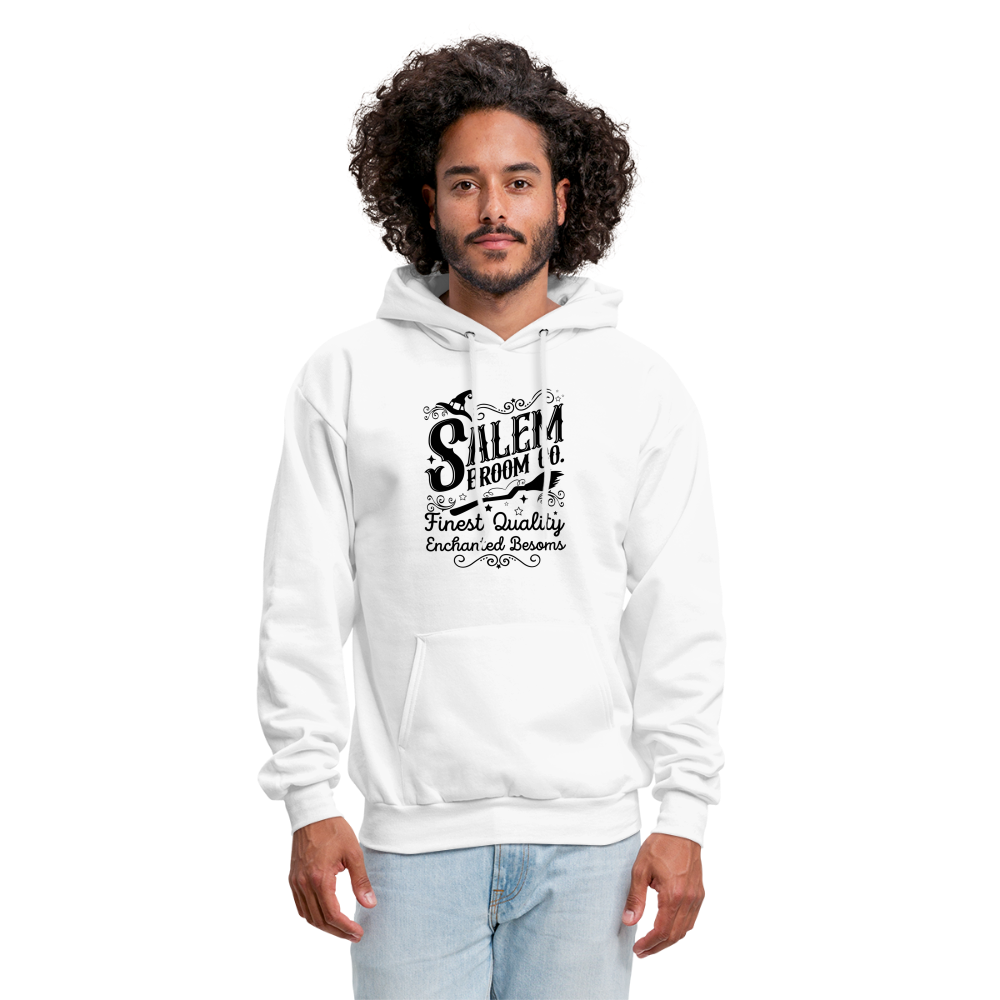 Salem Broom Co Finest Quality Enchanted Besoms Hoodie (Halloween) - white