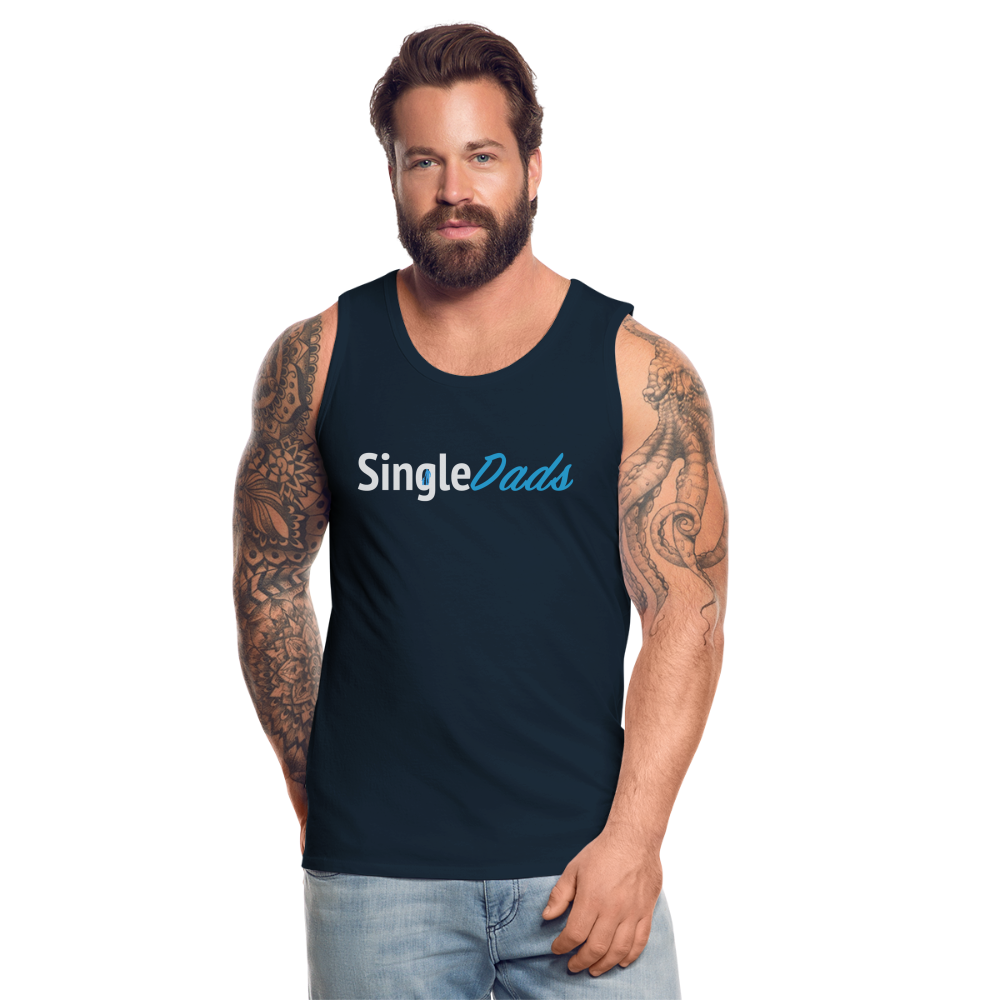 SingleDads Men’s Premium Tank Top - deep navy