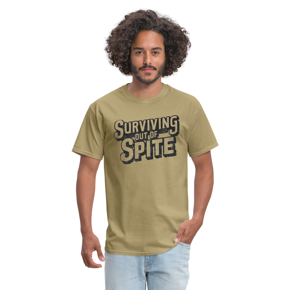 Surviving Out Of Spite T-Shirt - khaki