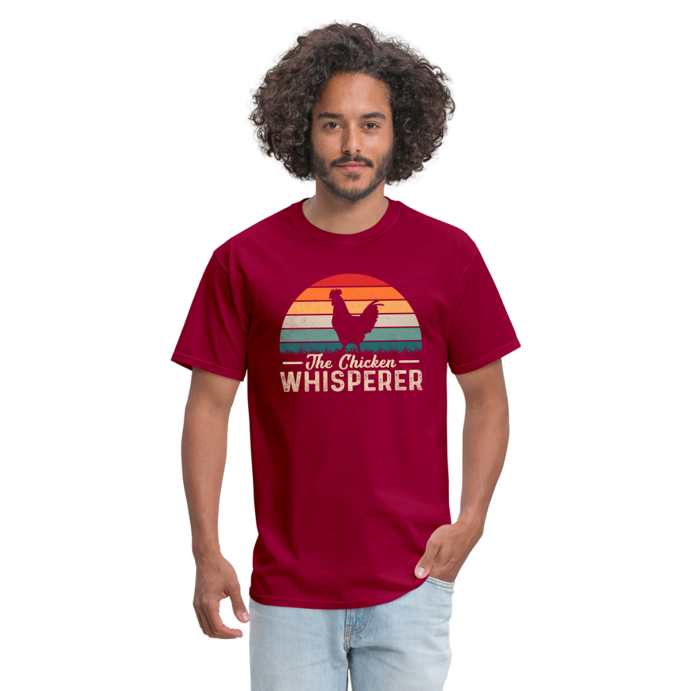 The Chicken Whisperer T-Shirt - dark red