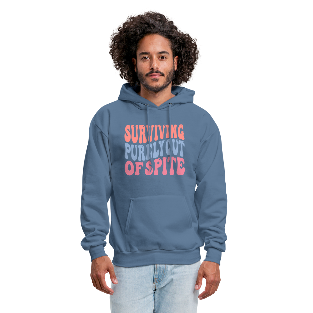 Surviving Purely Out Of Spite Hoodie - denim blue