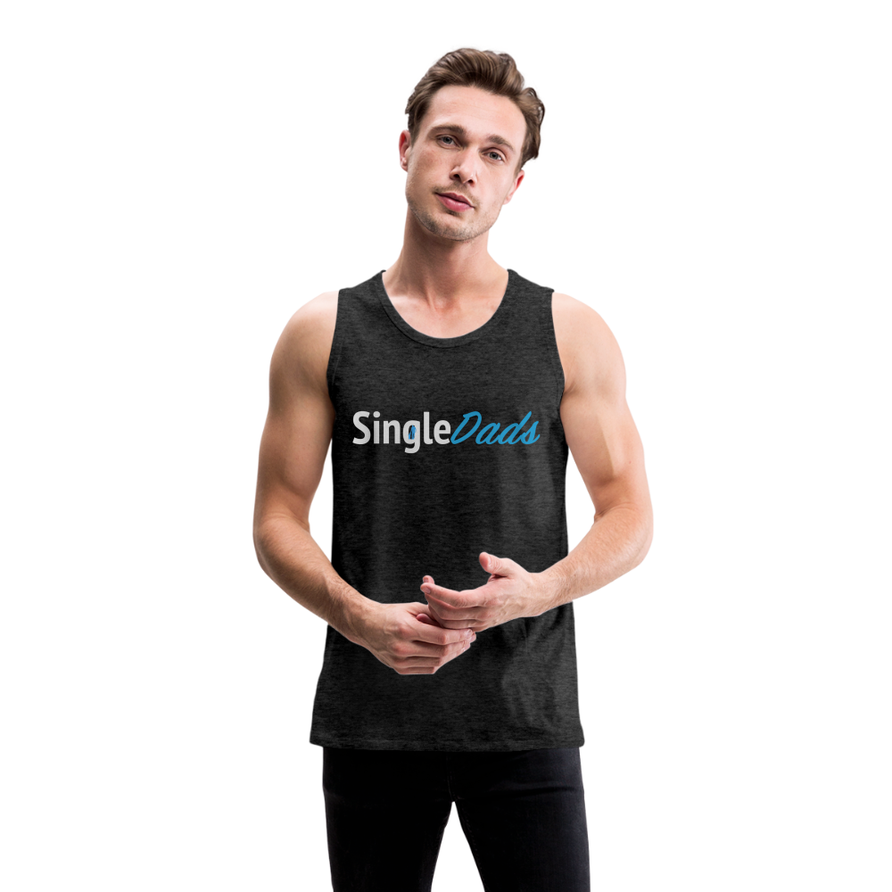 SingleDads Men’s Premium Tank Top - charcoal grey