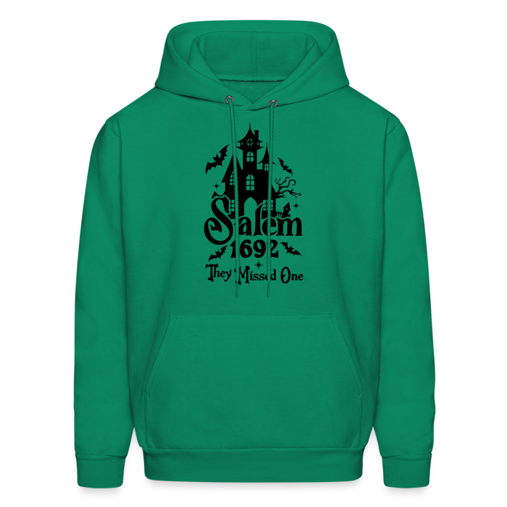 Salem 1692 - They Missed One Hoodie (Halloween Witch) - kelly green