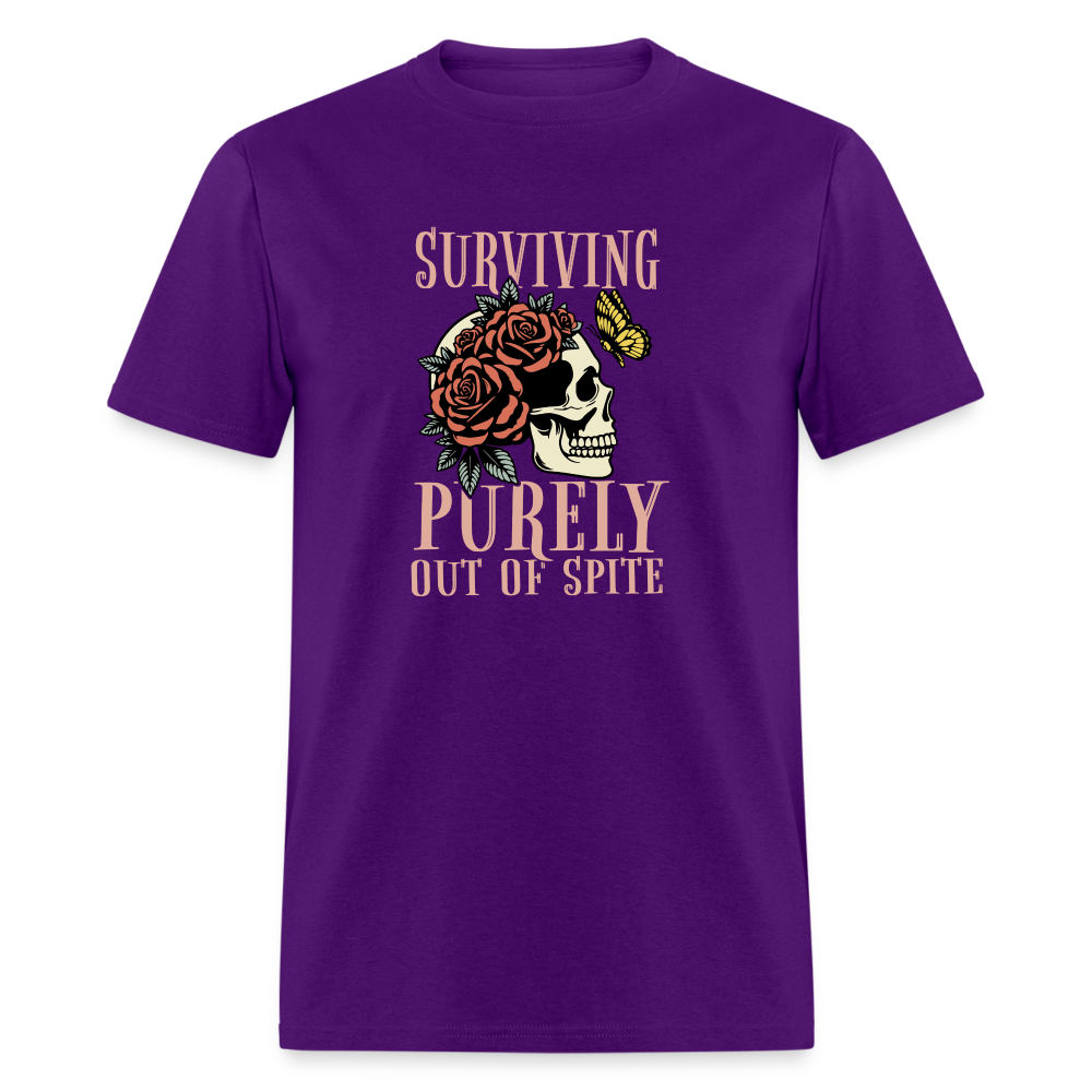 Surviving Purely Out Of Spite T-Shirt - purple