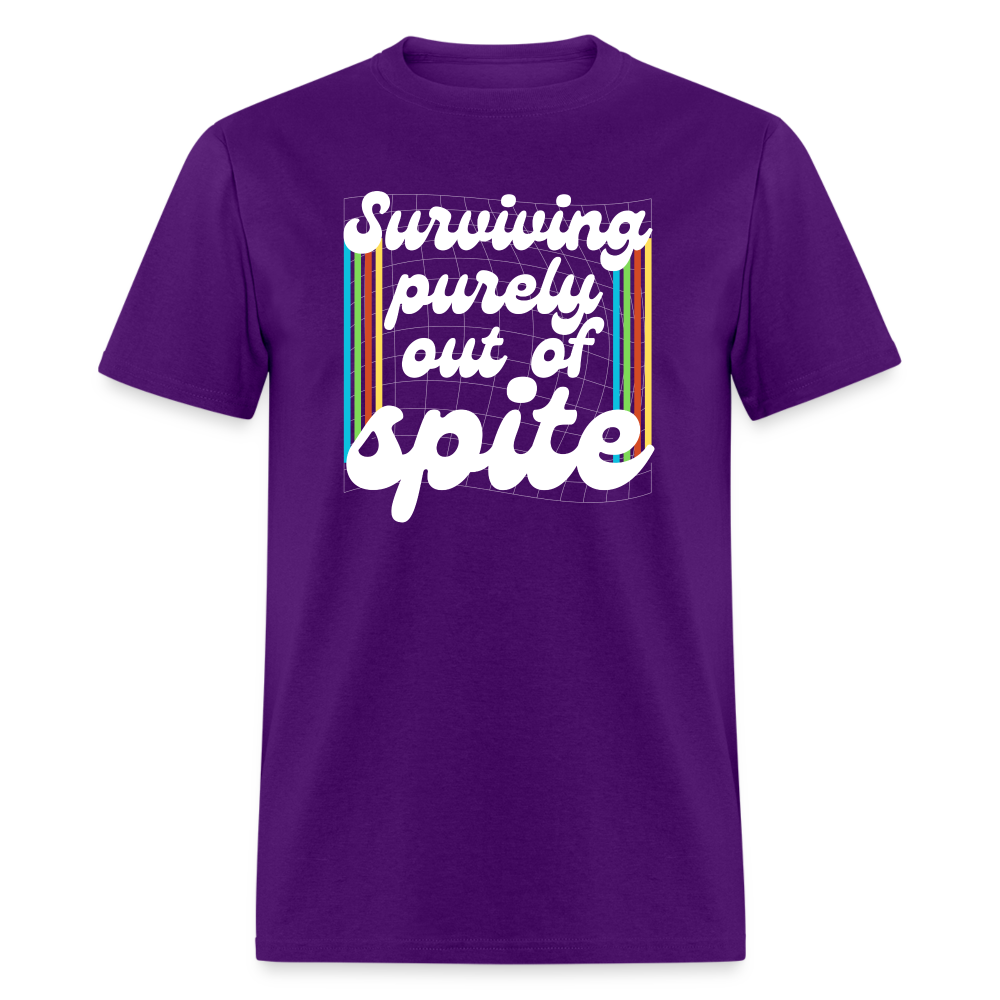 Surviving Purely Out Of Spite T-Shirt - purple