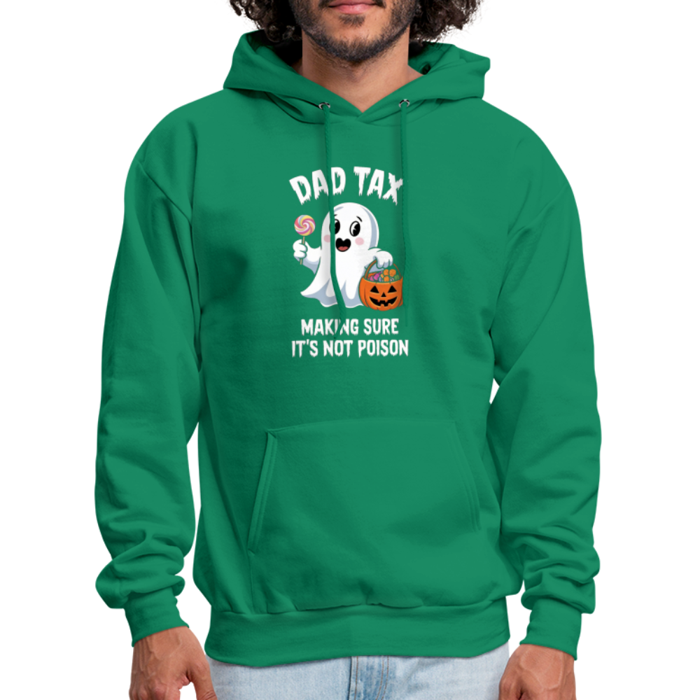 Dad Tax Making Sure It's Not Poison (Halloween Ghost) Hoodie - kelly green