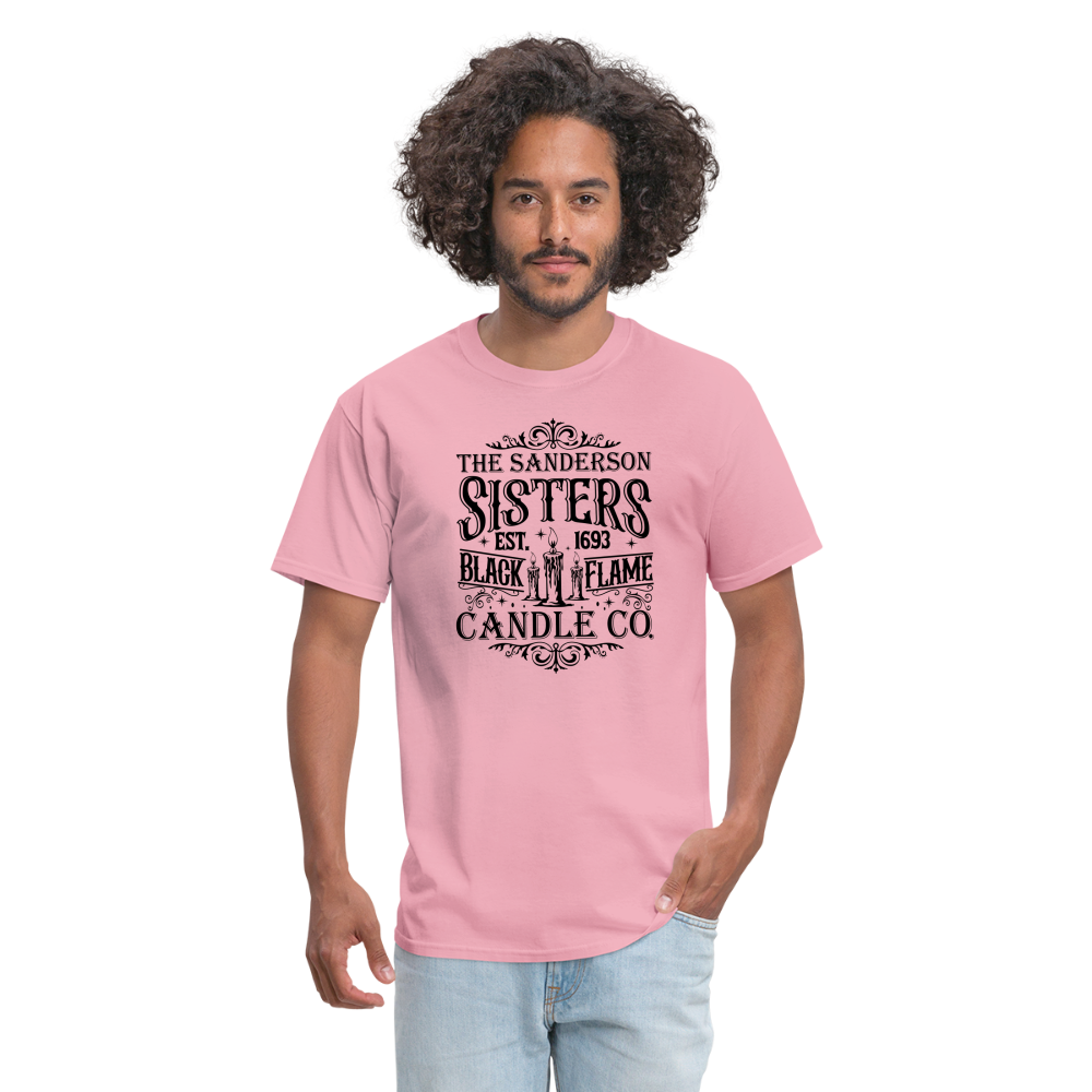 The Sanderson Sisters Black Flame Candle Co T-Shirt - pink