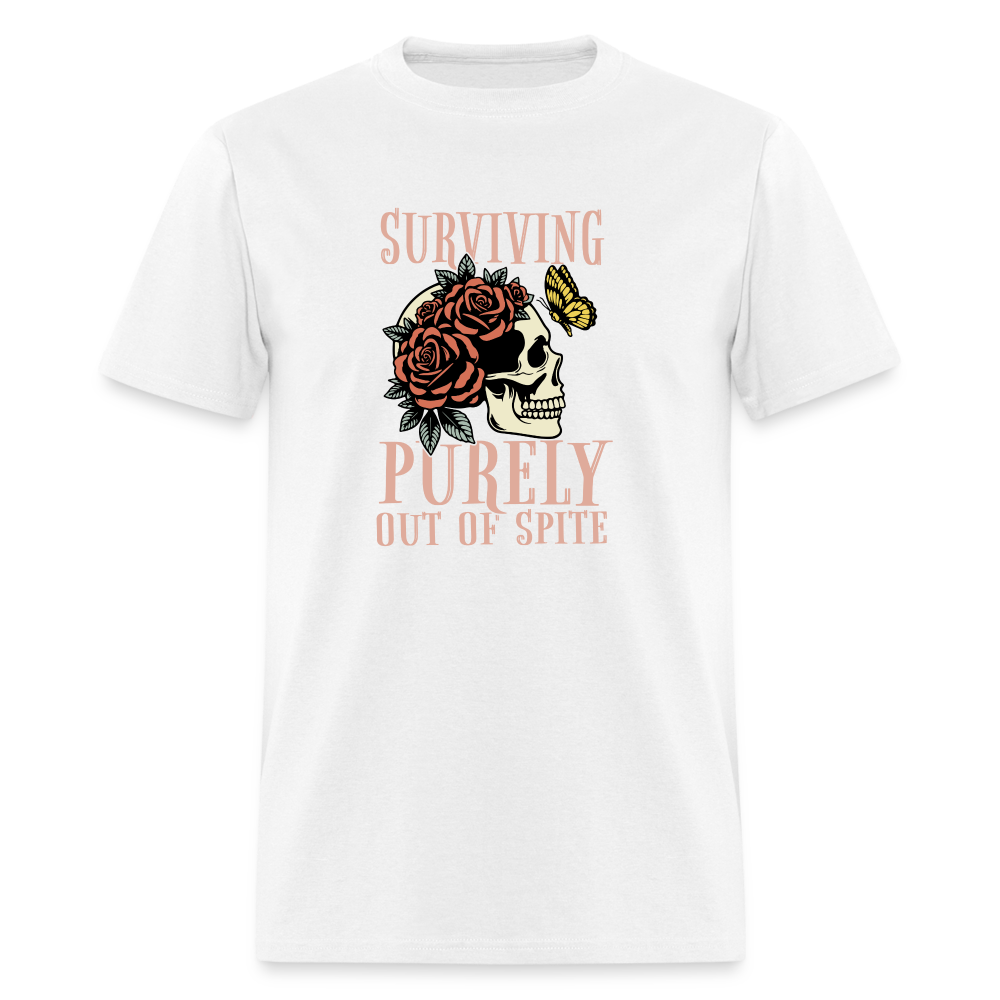 Surviving Purely Out Of Spite T-Shirt - white