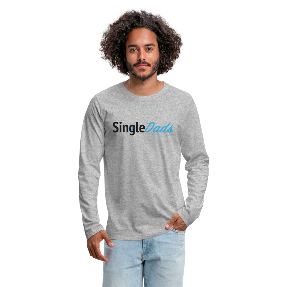 SingleDads Men's Premium Long Sleeve T-Shirt - heather gray