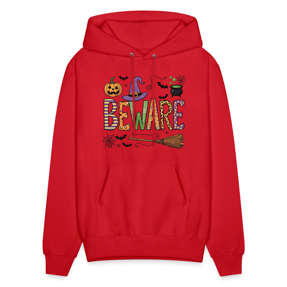 Beware (Halloween Witch) Hoodie - red