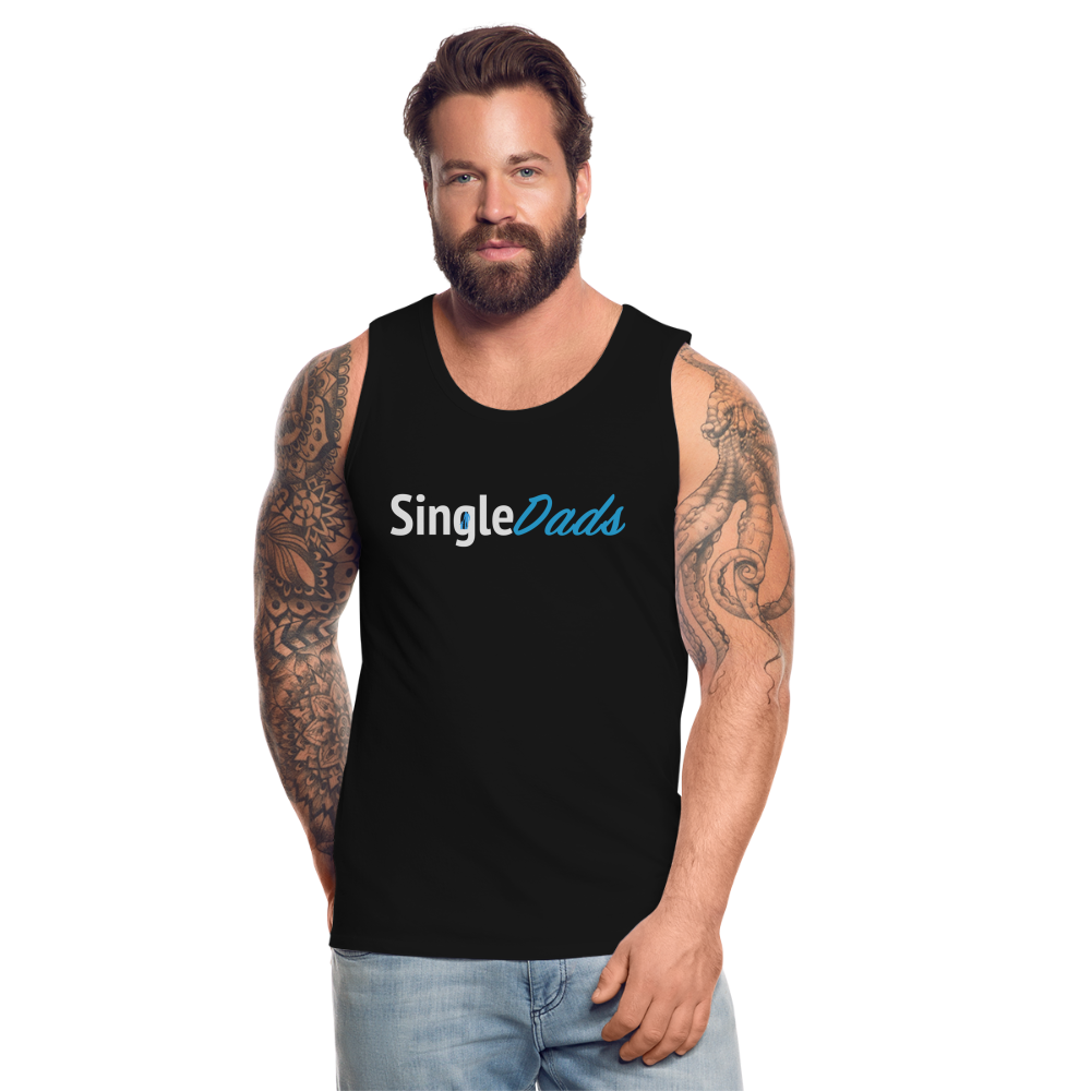 SingleDads Men’s Premium Tank Top - black