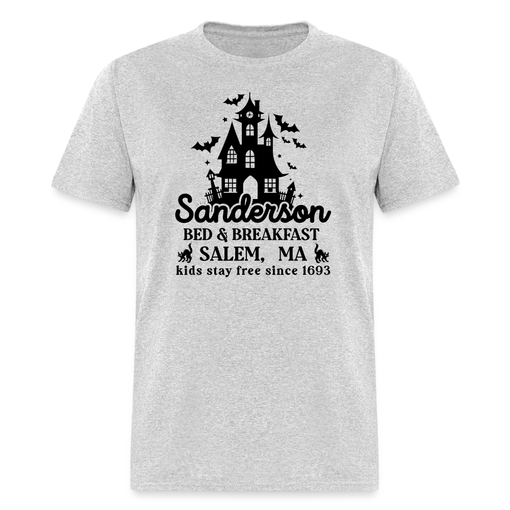 Sanderson Bed & Breakfast Salem MA T-Shirt (Halloween) - heather gray