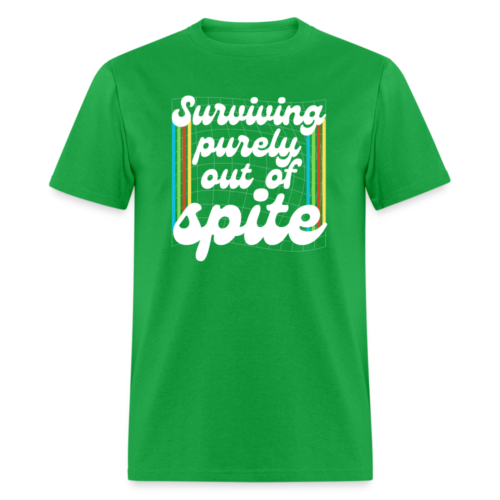 Surviving Purely Out Of Spite T-Shirt - bright green