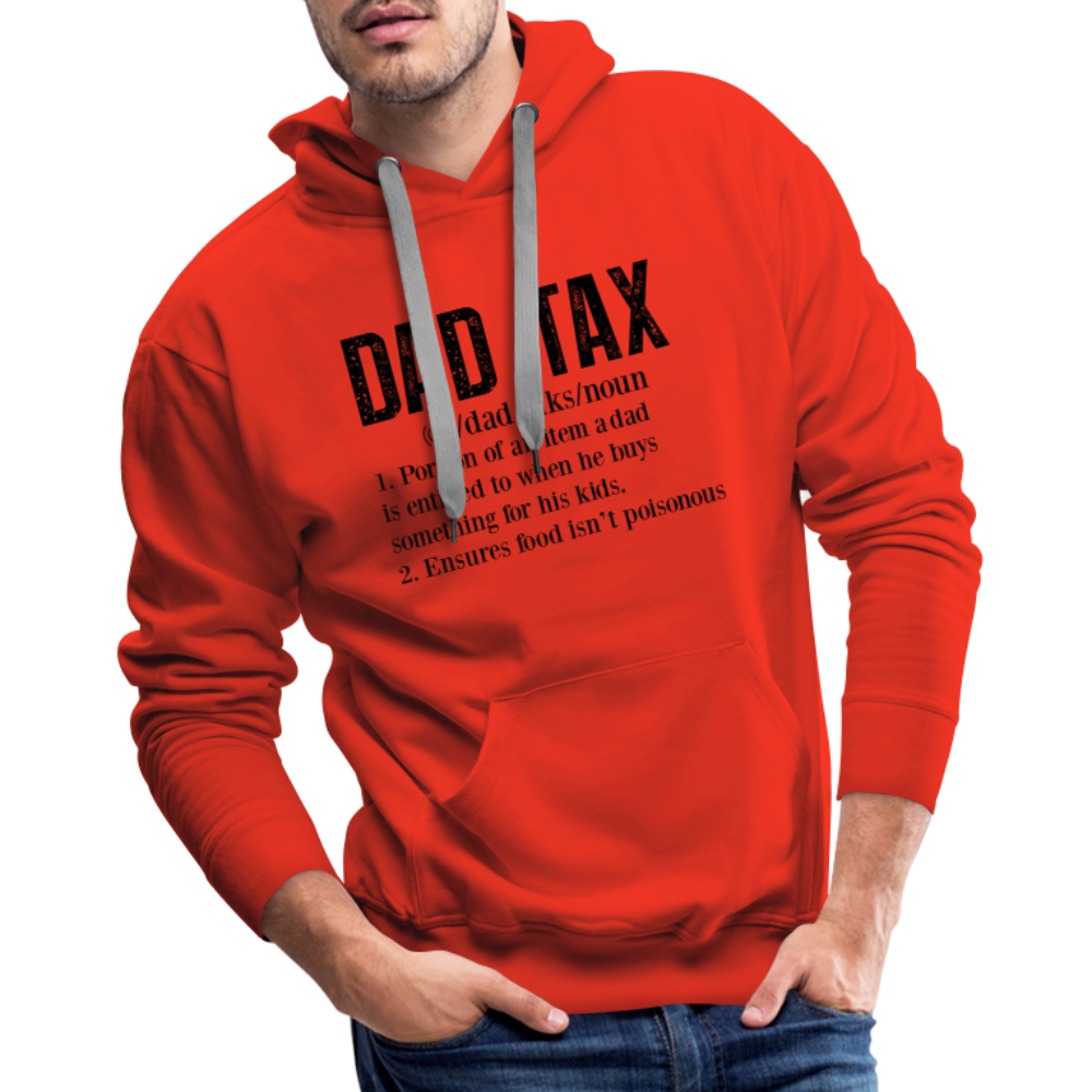 Dad Tax Definition Premium Hoodie - red