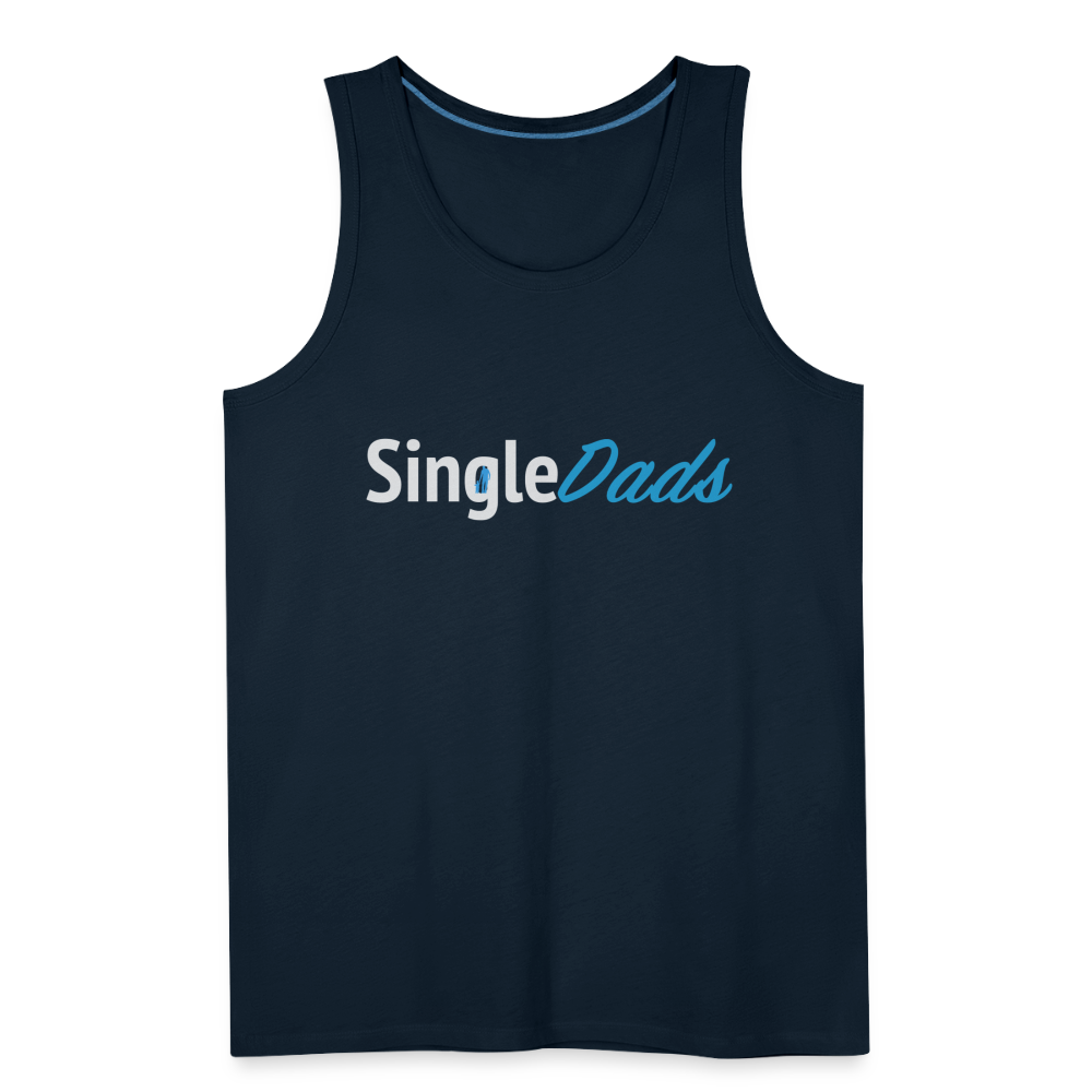 SingleDads Men’s Premium Tank Top - deep navy