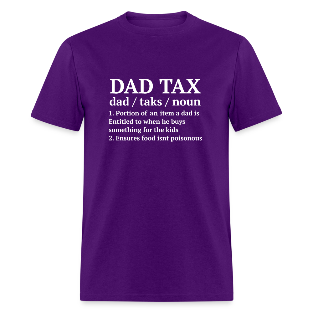 Definition of the Dad Tax T-Shirt - purple