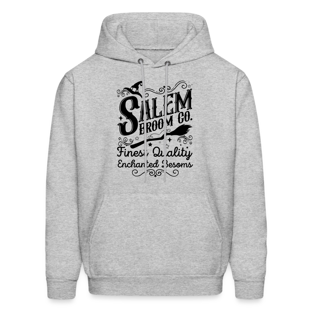 Salem Broom Co Finest Quality Enchanted Besoms Hoodie (Halloween) - heather gray