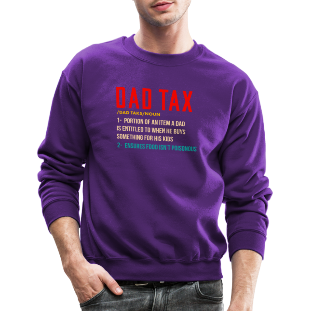 Definition of Dad Tax Sweatshirt - purple