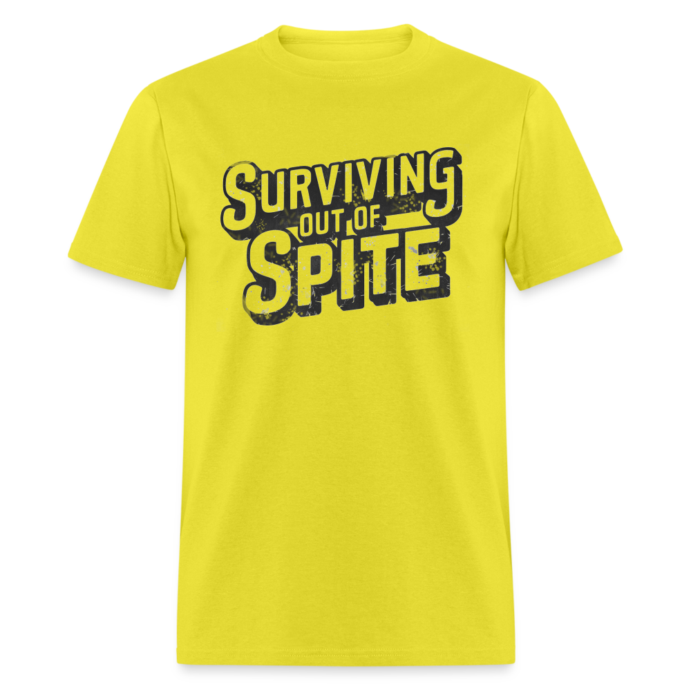 Surviving Out Of Spite T-Shirt - yellow