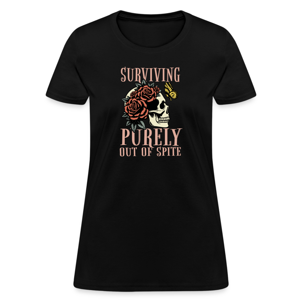 Surviving Purely Out Of Spite Women's T-Shirt - black