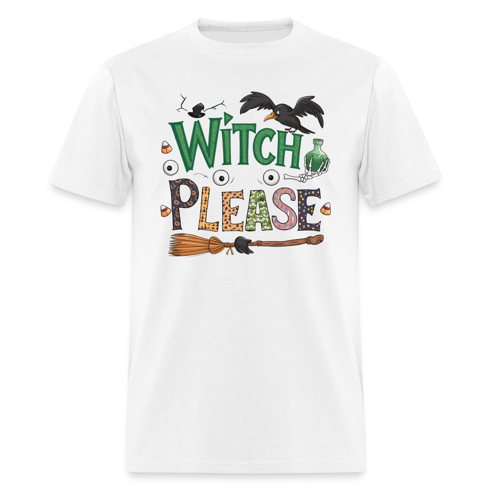 Witch Please T-Shirt (Halloween Witch) - white