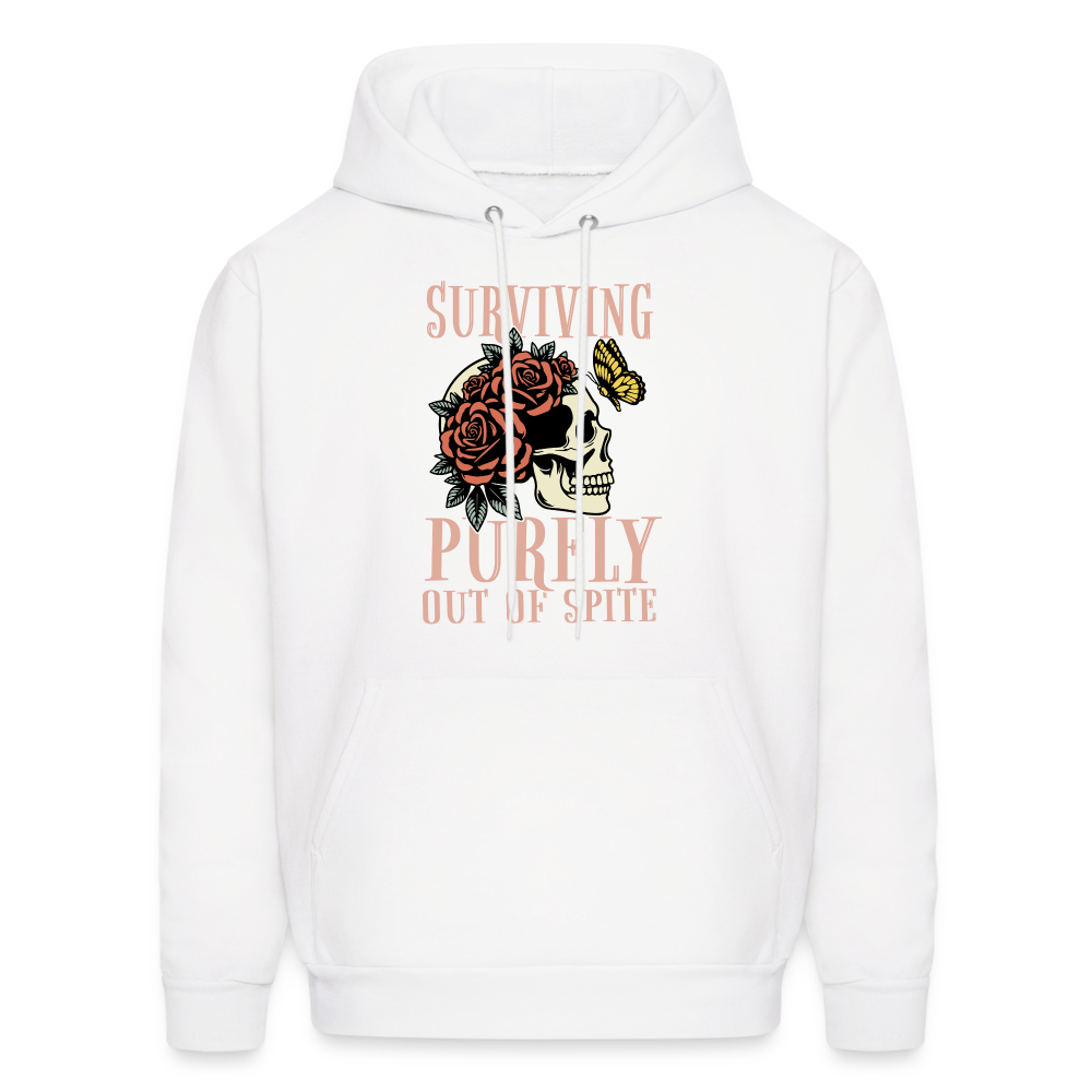 Surviving Purely Out Of Spite Hoodie - white