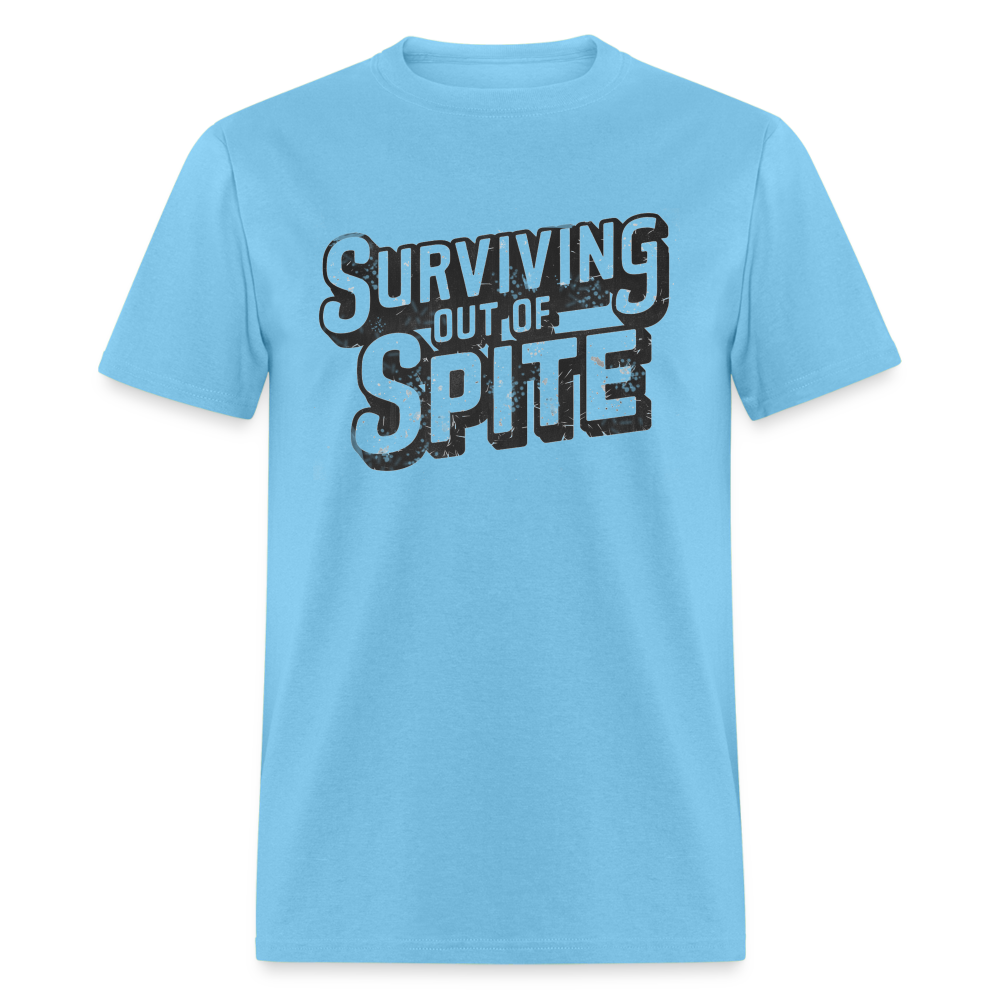 Surviving Out Of Spite T-Shirt - aquatic blue