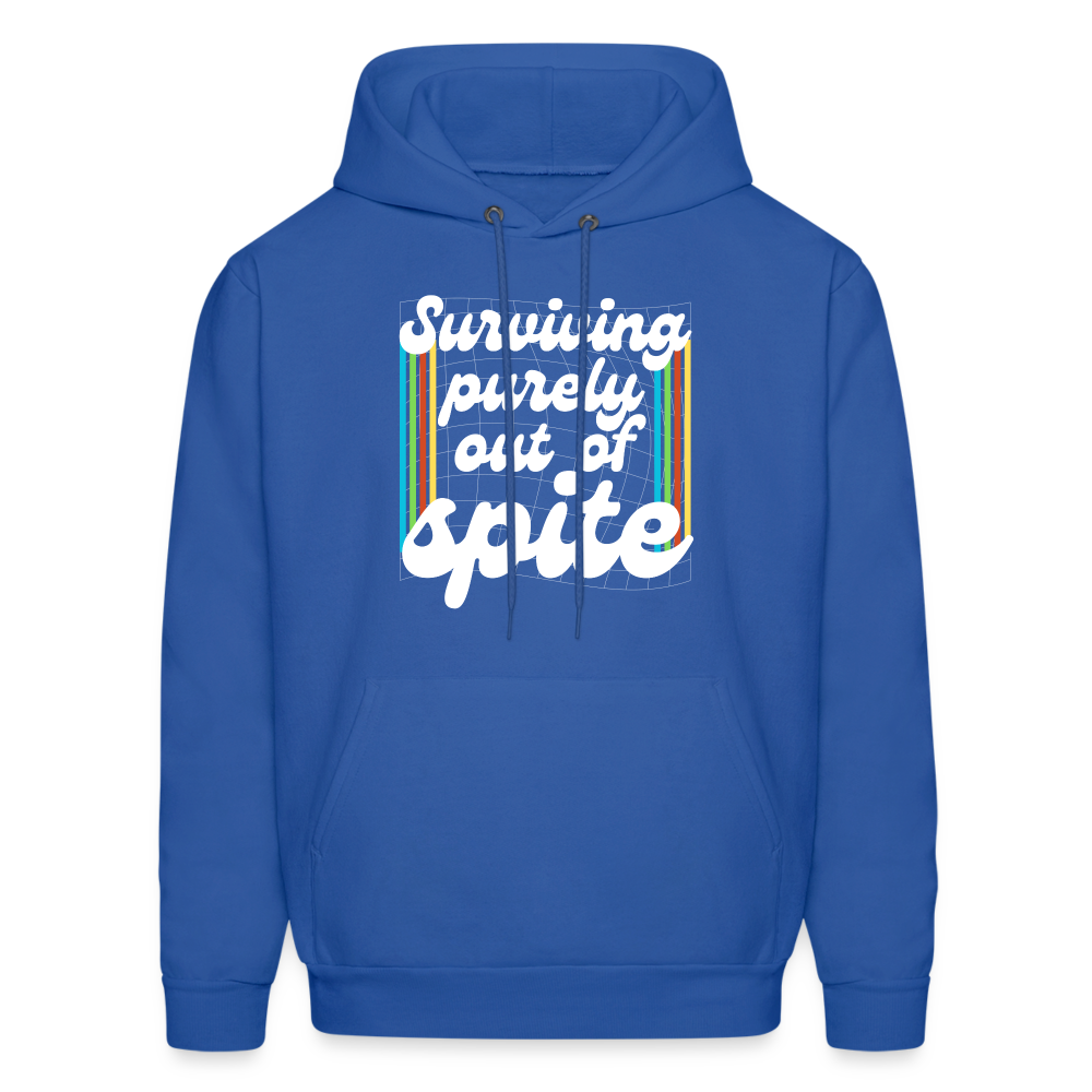 Surviving Purely Out Of Spite Hoodie - royal blue