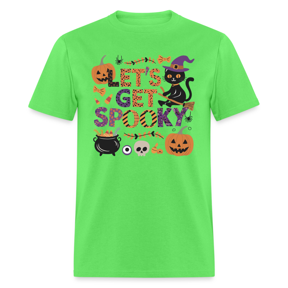 Let's Get Spooky T-Shirt (Halloween Witch) - kiwi