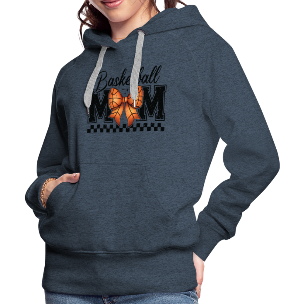 Basketball Mom Premium Hoodie - heather denim