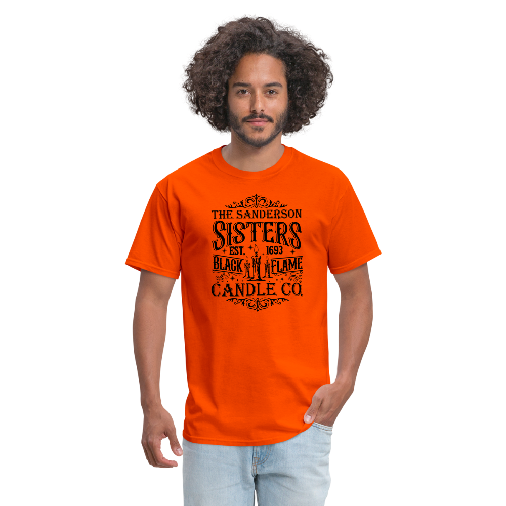 The Sanderson Sisters Black Flame Candle Co T-Shirt - orange